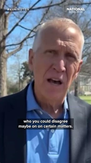 Sen. Tillis CONDEMNS Trump's comments on Mueller