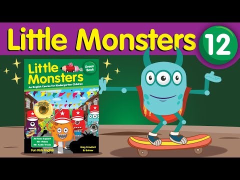Little Monsters: Unit 12 Green Book | English Lesson for Kindergarten Children | Fun Kids English