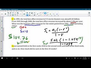 Sequences and Series Word Problems Practice Video
