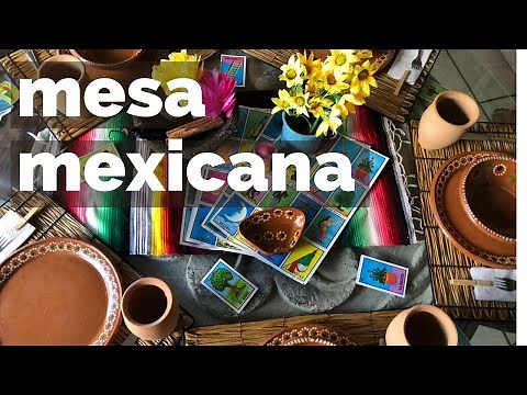 Cómo DECORAR UNA MESA MEXICANA con tarjetas de LOTERIA!!!