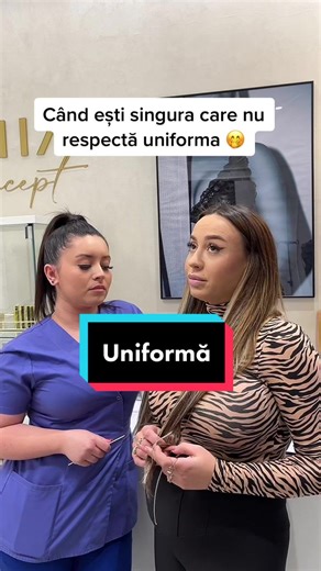 Tu ai uniformă la serviciu? 😆 #drdameh #brandstage #beauty #uniform #work @Marinela