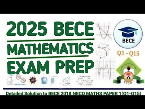 BECE 2025 QUESTIONS & ANSWERS PREP | BECE MATHS PAST QUESTIONS & ANSWERS (Junior Neco/JSS3)