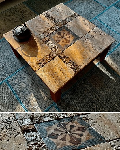 Customized Travertine Tile Coffee Table for Sweekruthi Raghunathan - Etsy