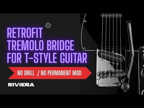 TELECASTER™ floating tremolo bridge / vibrato (NO mods required)