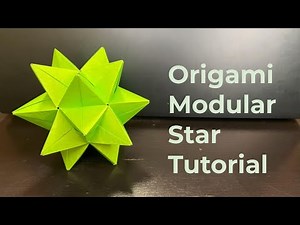Origami Modular Star Tutorial