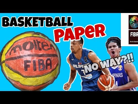 How to make a Paper Basketball (Molten FIBA)| Paper Tutorials 101| ( DIY MYX Version)