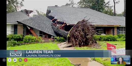 Tree falls onto Tyler home leaving major damage, no injuries