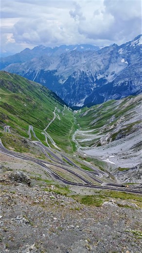 Stelvio Pass and Its Endless Hairpins
