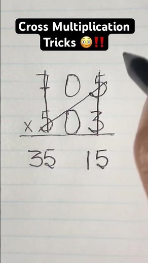 How to do cross multiplication tricks #maths #mathematics