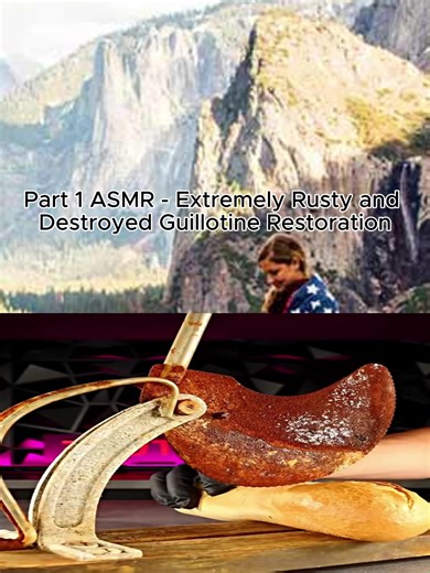 Part 1 ASMR - Extremely Rusty and? Destroyed Guillotine Restoration #restoration #rusty #asmr #asmrvideo