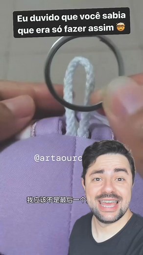 melhor jeito para colocar um chaveiro em uma chave ✅ | Vem com o Fabio