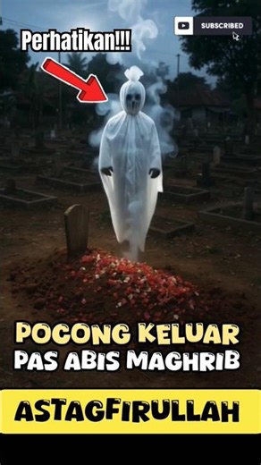 POCONG KELUAR ABIS MAGHRIB😱⁉️😰ASTAGFIRULLAH ALADZIM #viral #islam #tiktok #allah #shorts