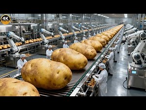 Inside a Modern Potato Chip Factory: From Raw Potatoes to Stacked Potato Crisps (Full Process)
