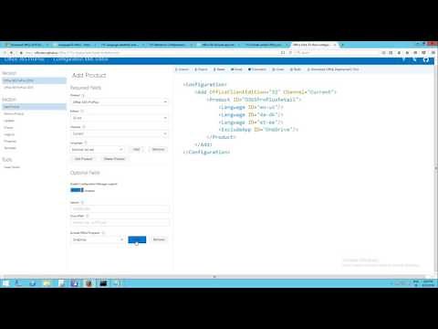 Office 365 Click To Run - How create in a few minutes configuration.xml file