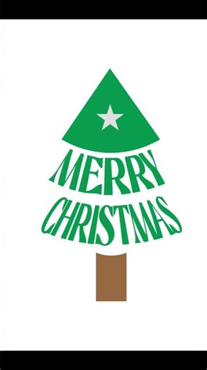 Merry Christmas Tree Lettering in Illustrator | Quick & Creative Text Effect Tutoria