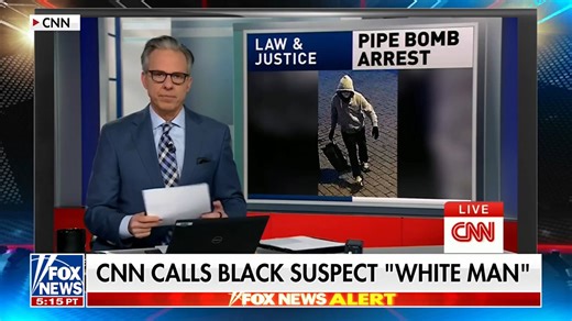 CNN's Jake Tapper wrongly identifies DC pipe bomb suspect as 'white man'