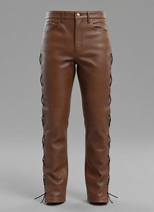 Handmade Cowhide Leather Pants With Side Laces – 100% Genuine Leather - Etsy