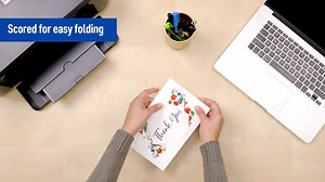 Avery Printable Greeting Cards, 5.5" x 8.5", Matte Ivory, 10ct