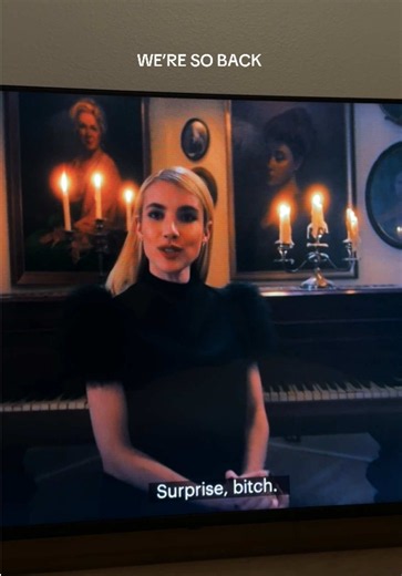 AHS 13 is here!!!!!!!!!!!!! #ahs #americanhorrorstory #madisonmontgomery #ahs13 #emmaroberts