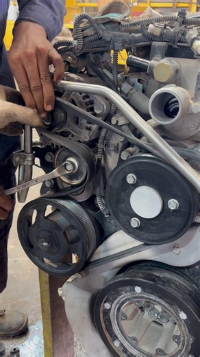 how to install fanbelt #mechanic #mechanical #shorts