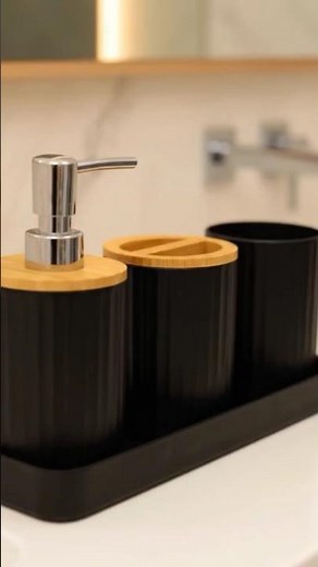 🖤 Kit Lavabo Banheiro Preto | Sofisticação e Modernidade para Seu Ambiente!