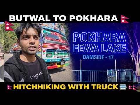 18 Hours Truck Hitchhiking 🚚 | Butwal to Pokhara Journey | Nepal Travel Vlog