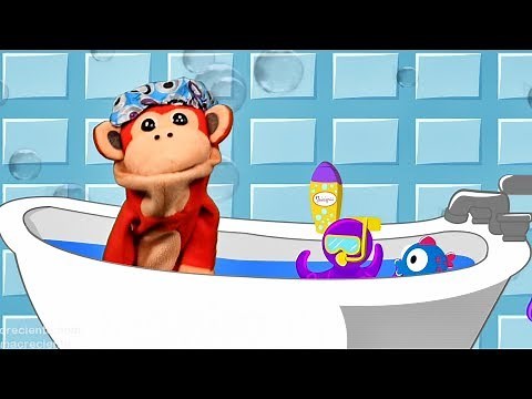 La Canción del Baño con El Mono Sílabo - Canciones Infantiles