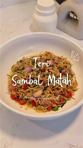 Teri Sambal Matah #terimedan #sambalmatah #ikanteri #sambal #resepsimple #masakanindonesia