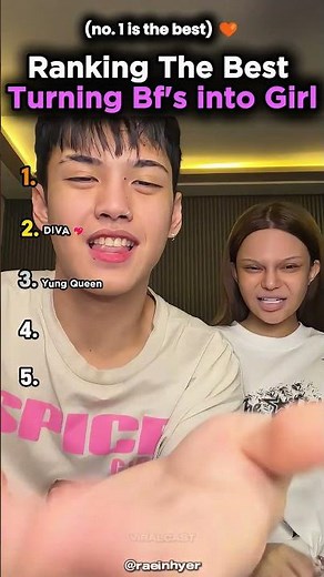 Ranking Best turning boyfriend into girl 😮✨ #tiktokviral