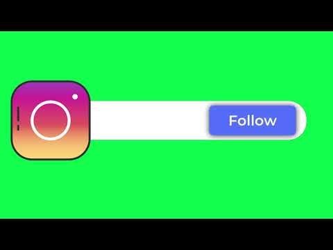 Green screen: Instagram Follow Button Animation Part 21(❌🔥no copyright | free download❌🔥)4K