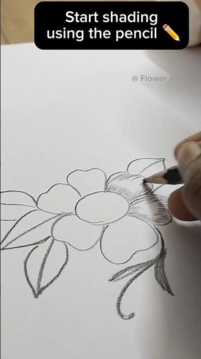 Simple and easy pencil sketch of flowers| Tutorial| How to draw #simpleflowerdrawing #art