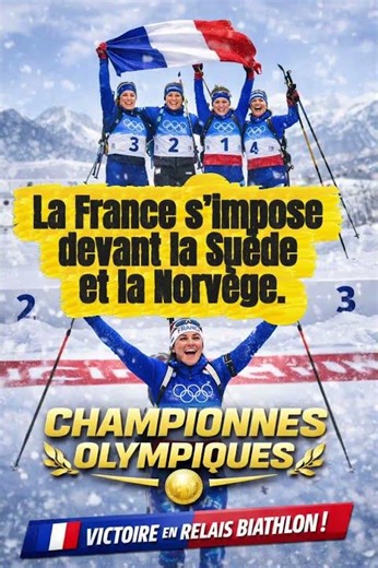 🔥 CHAMPIONNES OLYMPIQUES 🇫🇷 | Relais biathlon historique !