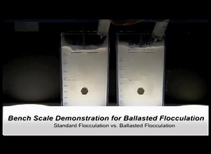 Bench Scale Demonstration for Ballasted Flocculation
