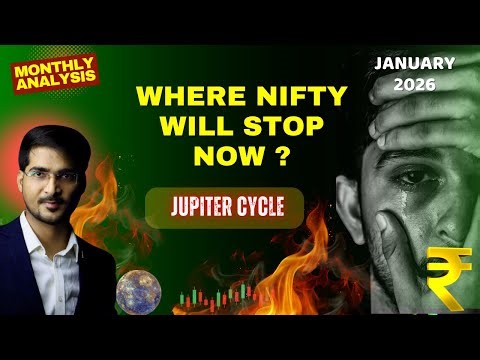 WD GANN : Nifty top and Bottom for January month 2026 | WD GANN Jupiter cycle #wdganntheories