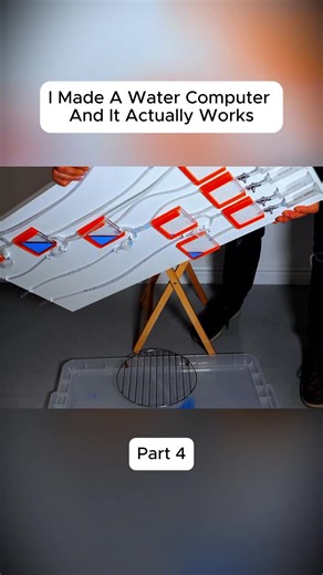 I Made A Water Computer And It Actually Works #fyp #science #computer