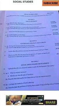 2025 WASSCE Social Studies Questions (Paper 2)