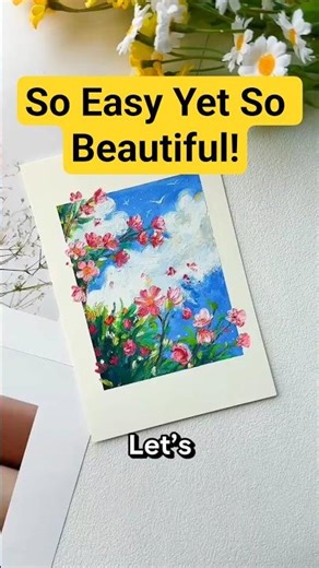 Beautiful Flower Drawing with Crayons 🌸 | Easy Art for Beginners #shorts