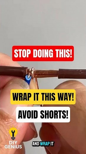 How to Connect Two Different Wires the RIGHT Way! #electrical #diy #lifehacks #shorts