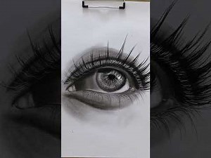 Hyper Realistic Eye Drawing Tutorial | Step-by-Step Charcoal Realism for Beginners