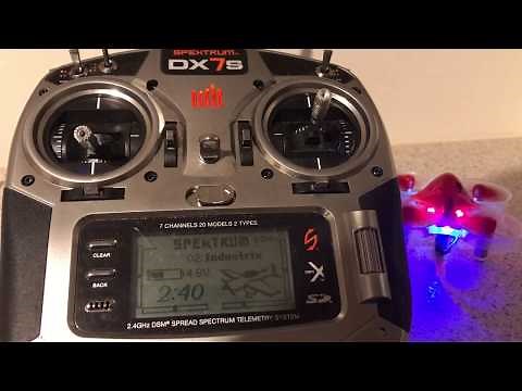 Spektrum DX7S setup for Inductrix FPV + Plus
