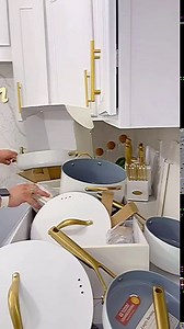 Ceramic Pots and Pans Set - Nonstick Kitchen Cookware + Bakeware Set Induction Cookware Sets With Dutch Oven, Frying Pan, Saucepan, Sauté Pan, Cookie Sheet, Baking Pan Set, Cake Pans for Cooking Gifts