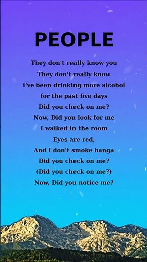 LIBIANCA - People (lyrics) #people #music #lyrics #musiclyrics #song