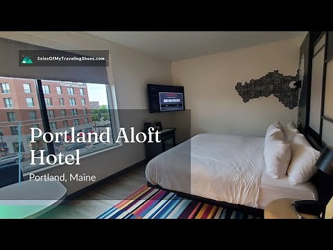 Portland Aloft Hotel | King Room 331 Hotel Tour | Portland, Maine