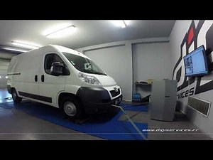 Peugeot Boxer 2.2 hdi 130cv Reprogrammation Moteur @ 175cv Digiservices Paris 77 Dyno