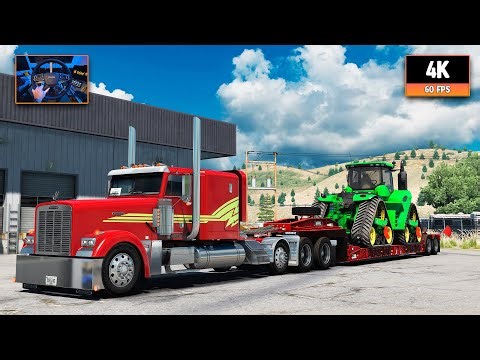 Freightliner Classic XL + DD60 12.7L | Lewiston - Missoula | ATS 1.55 4K Gameplay + Wheel Cam