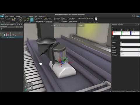 Visual Components - CNC with Jacobian matrix solver