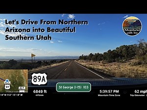 Let's Drive into Southwestern Utah from the Northern Arizona strip