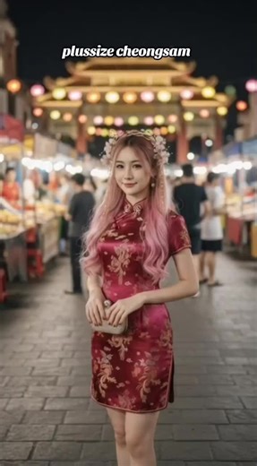 Stylish Plus Size Cheongsam for Chinese New Year