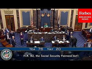 BREAKING NEWS: Senate Passes The Social Security Fairness Act