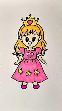 Como dibujar Una Princesa 👸 Fácil Paso a Paso #dibujosfaciles #princesa #princess #dibujos #draw